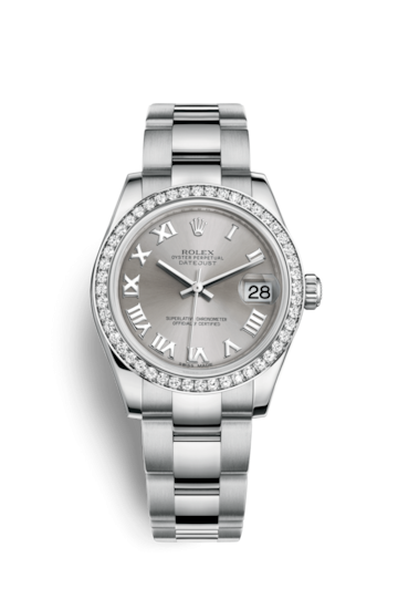 Rolex 178384-0021 : Datejust 31 Stainless Steel Diamond / Oyster / Rhodium - Roman