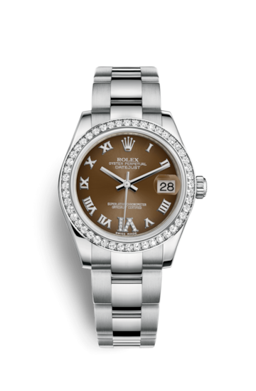Rolex 178384-0026 : Datejust 31 Stainless Steel Diamond / Oyster / Bronze - Roman