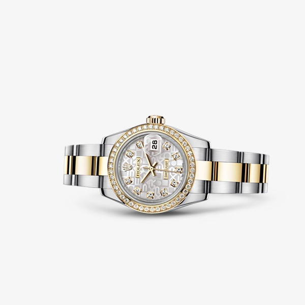 Rolex 179383-0002 : Lady-Datejust 26 Rolesor Diamond Computer Diamond Oyster