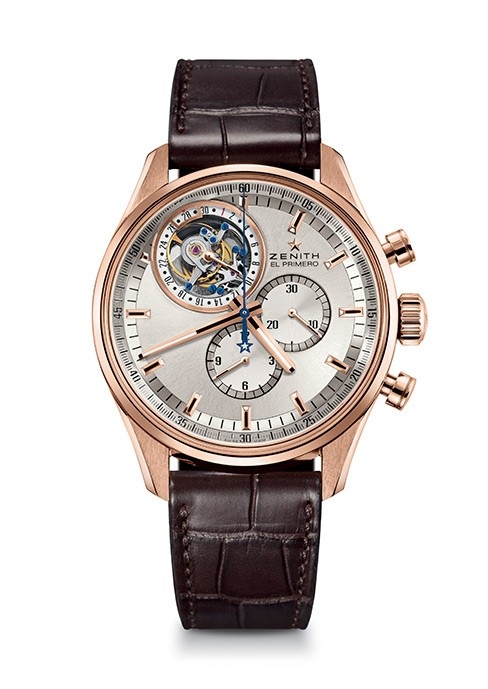 Zenith 18.2050.4035/01.C713 : El Primero Tourbillon Rose Gold / Silver