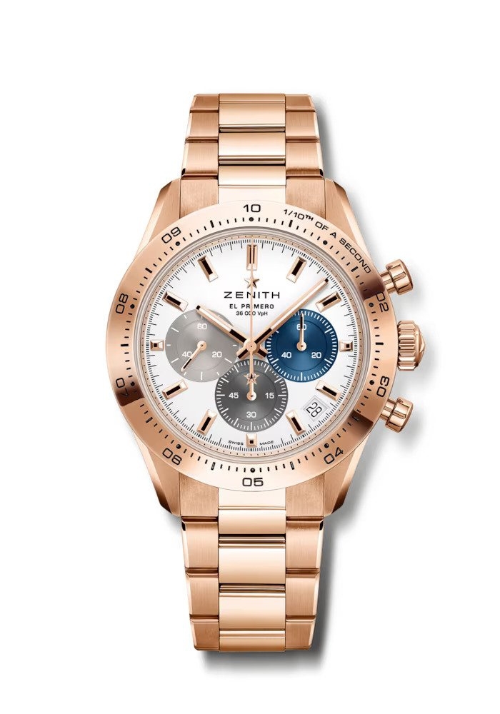 Zenith 18.3101.3600/69.M3100 : Chronomaster Sport Rose Gold / Silver / Bracelet