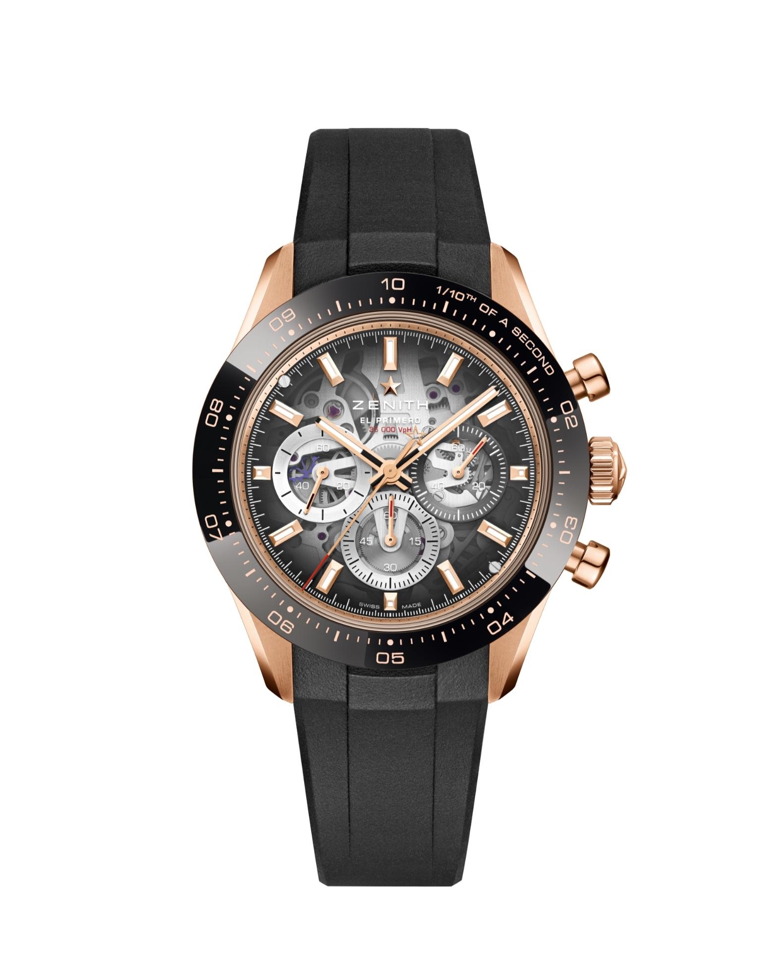 Zenith 18.3130.3600/01.R951 : Chronomaster Sport Skeleton Rose Gold / Black
