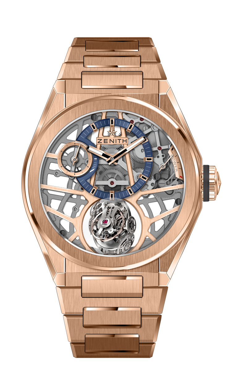 Zenith 18.9000.8812/79.M9000 : Defy Zero G Rose Gold / Skeleton / Bracelet