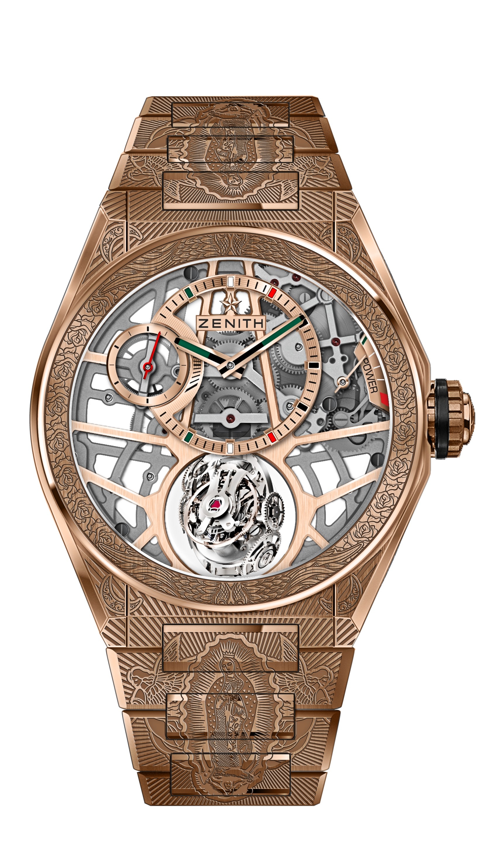 Zenith 18.9002.8812/76.M9002 : Defy Zero G Rose Gold / Virgen de Guadelupe Edition