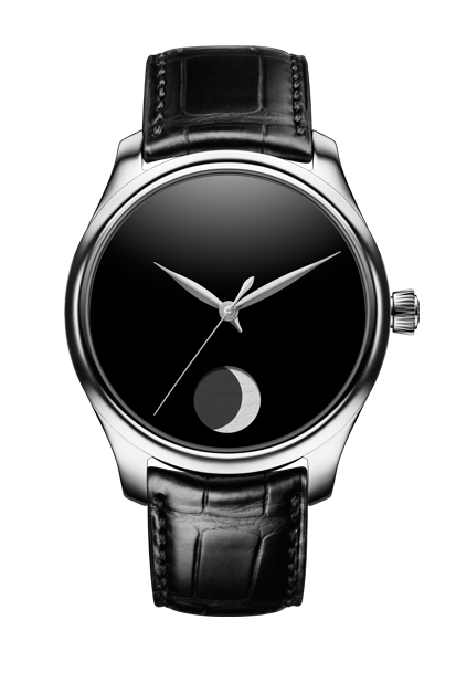 H. Moser & Cie 1801-1200 : Endeavour Perpetual Moon Stainless Steel / Vantablack Concept