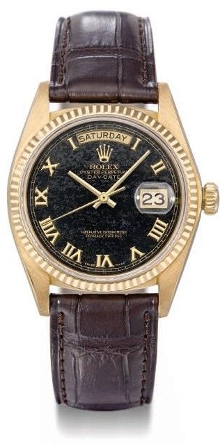 Rolex 18038 Black Roman Stone : Day-Date 18038