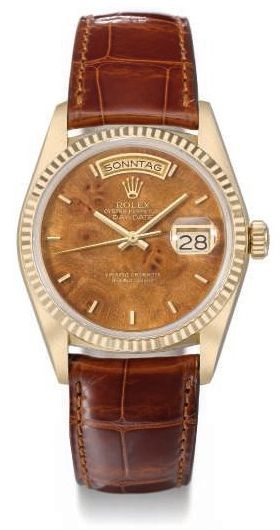 Rolex 18038 Burr Wood : Day-Date 18038