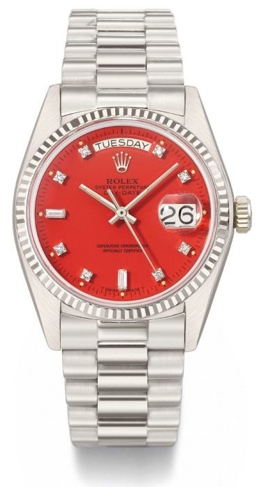 Rolex 18039 Stella Red : Day-Date 18039