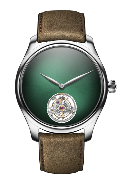 H. Moser & Cie 1804-0214 : Endeavour Tourbillon White Gold / Cosmic Green Concept