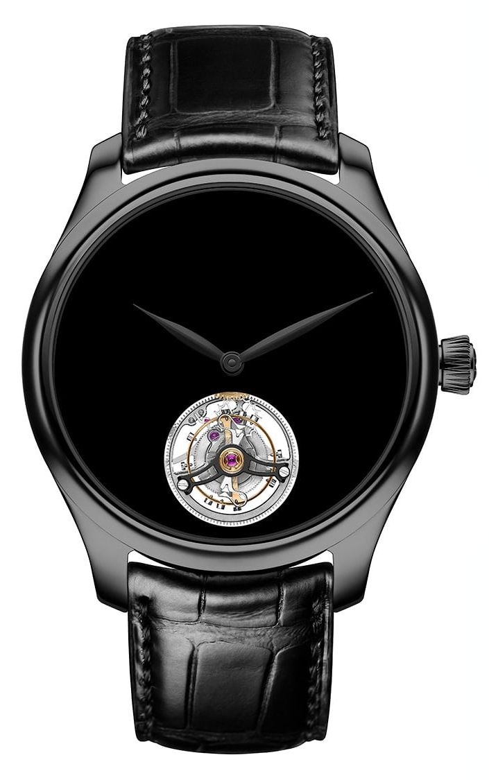 H. Moser & Cie 1804-1206 : Endeavour Tourbillon DLC / Vantablack Concept Black Hands