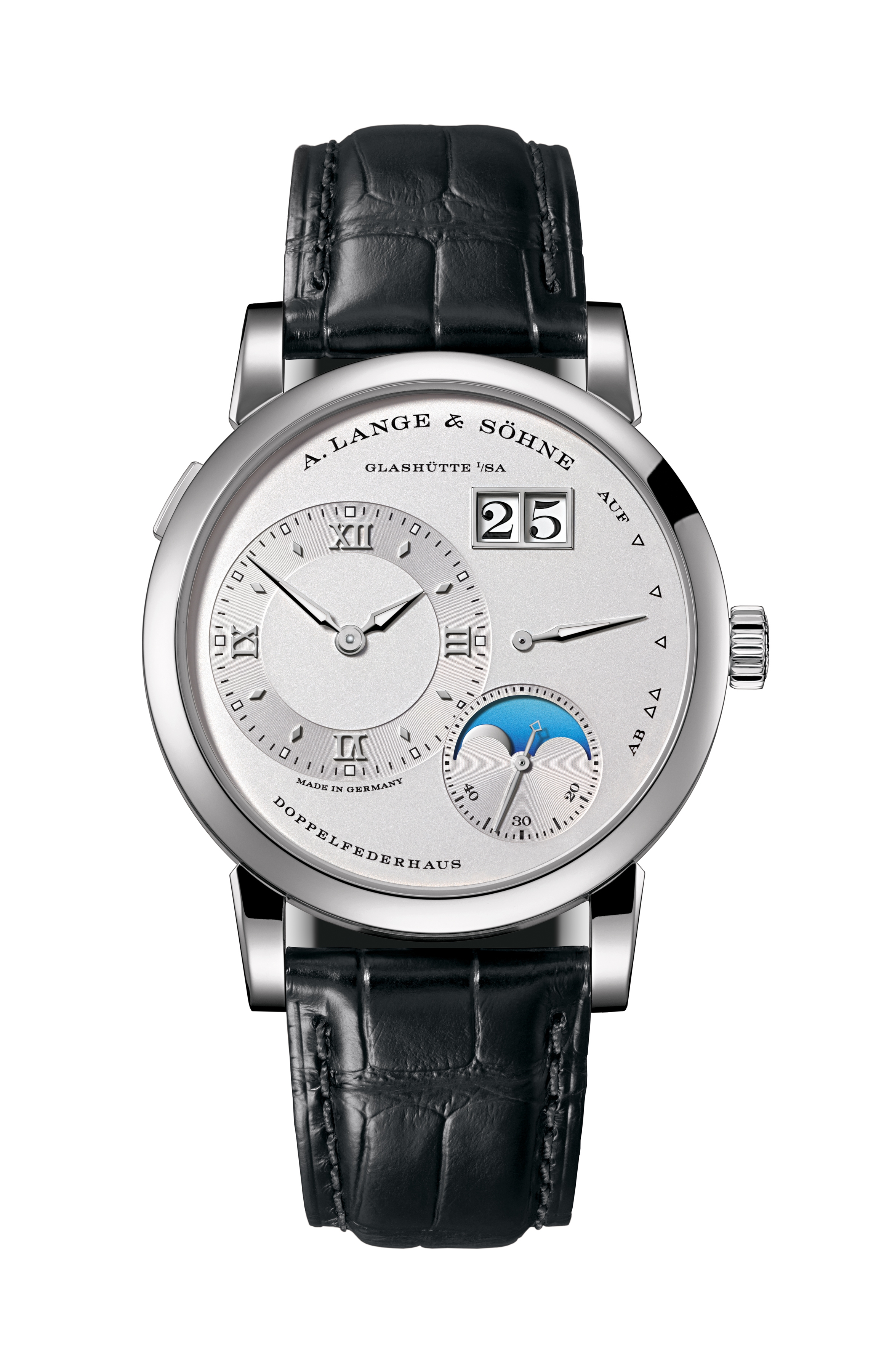 A. Lange & Söhne 190.025 : Lange 1 Moonphase Day / Night Platinum / Silver