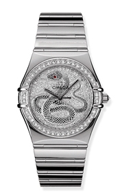 Omega 1900.40.51 : Constellation Automatic 35.5 '95 White Gold / Year of the Snake