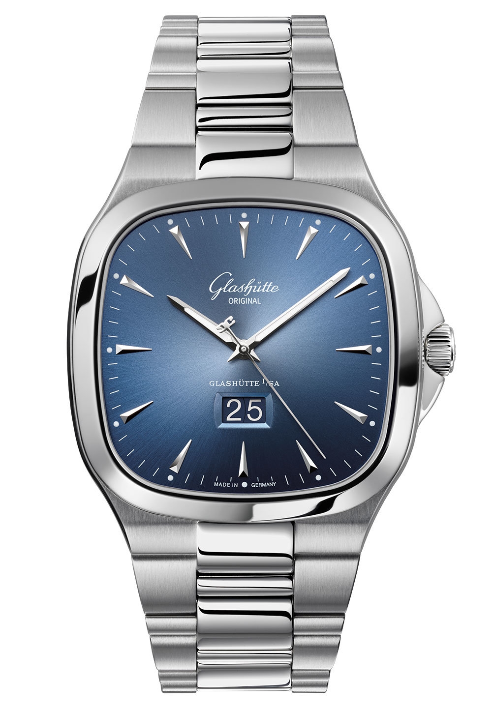 Glashütte Original 2-39-47-13-12-14 : Seventies Panorama Date Blue / Bracelet