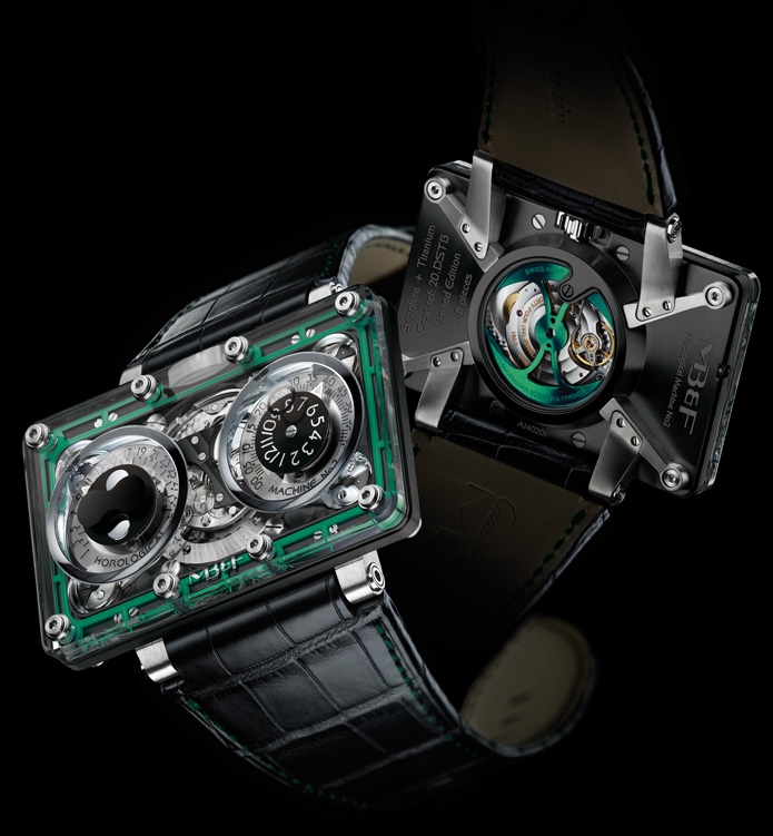 MB&F 20.DSTBL.B : Horological Machine N°2 HM2 Sapphire & Titanium