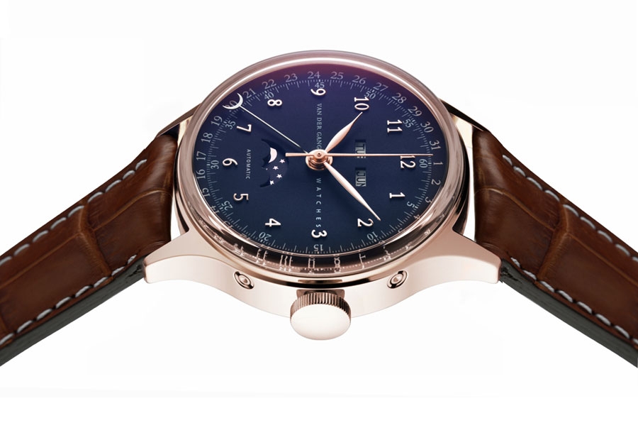 Van der Gang Watches 20031M : 20031M Rose Gold / Blue