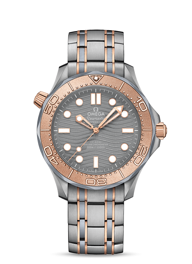 Omega 210.60.42.20.99.001 : Seamaster Diver 300M Master Co-Axial 42 Titanium / Tantalum / Sedna Gold / Grey / Bracelet