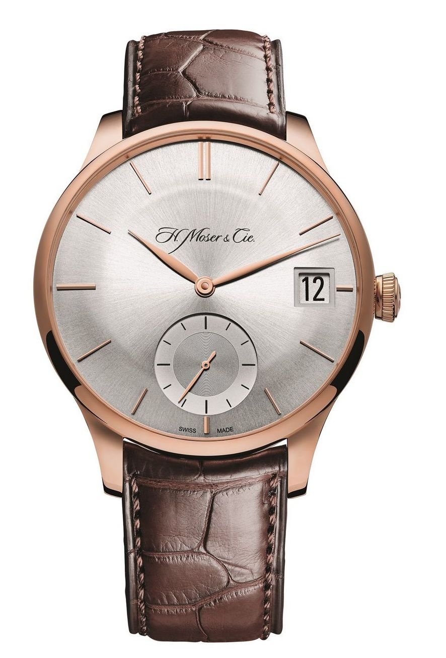 H. Moser & Cie 2100-0400 : Venturer Big Date, Red Gold, Argenté Dial