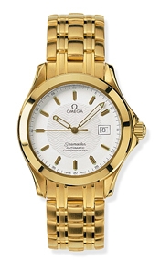 Omega 2101.21.00 : Seamaster 120M Automatic 36.25 Yellow Gold / White
