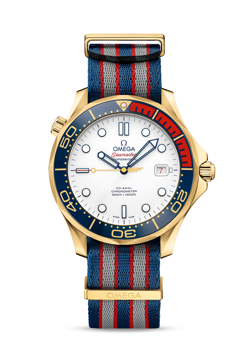 Omega 212.62.41.20.04.001 : Seamaster Diver 300M Co-Axial 41 Yellow Gold /James Bond Commander's Watch