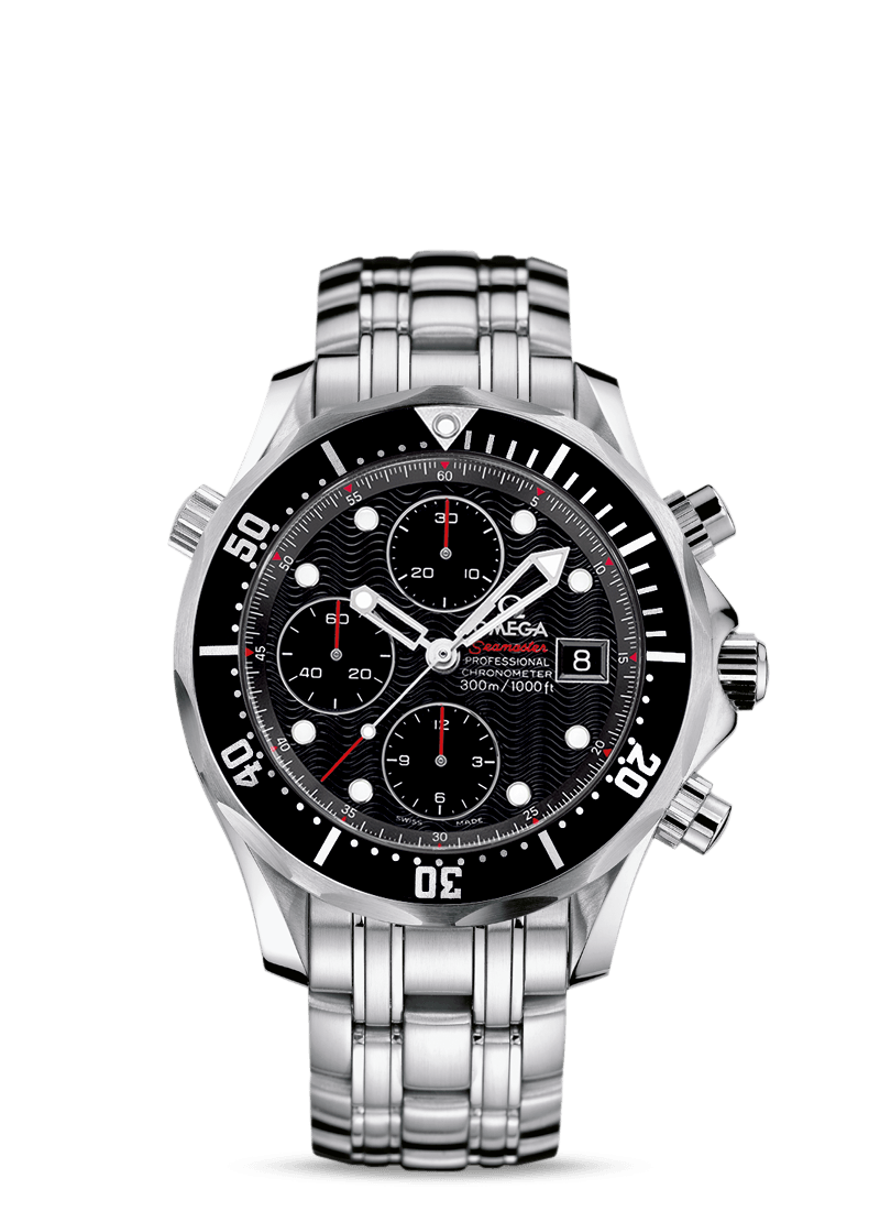 Omega 213.30.42.40.01.001 : Seamaster Diver 300M Automatic 41.5 Chronograph Stainless Steel / Black / Bracelet