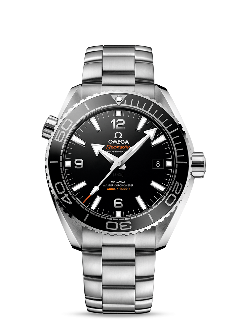 Omega 215.30.44.21.01.001 : Seamaster Planet Ocean 600M Co-Axial 43.5 Master Chronometer Stainless Steel / Black / Bracelet