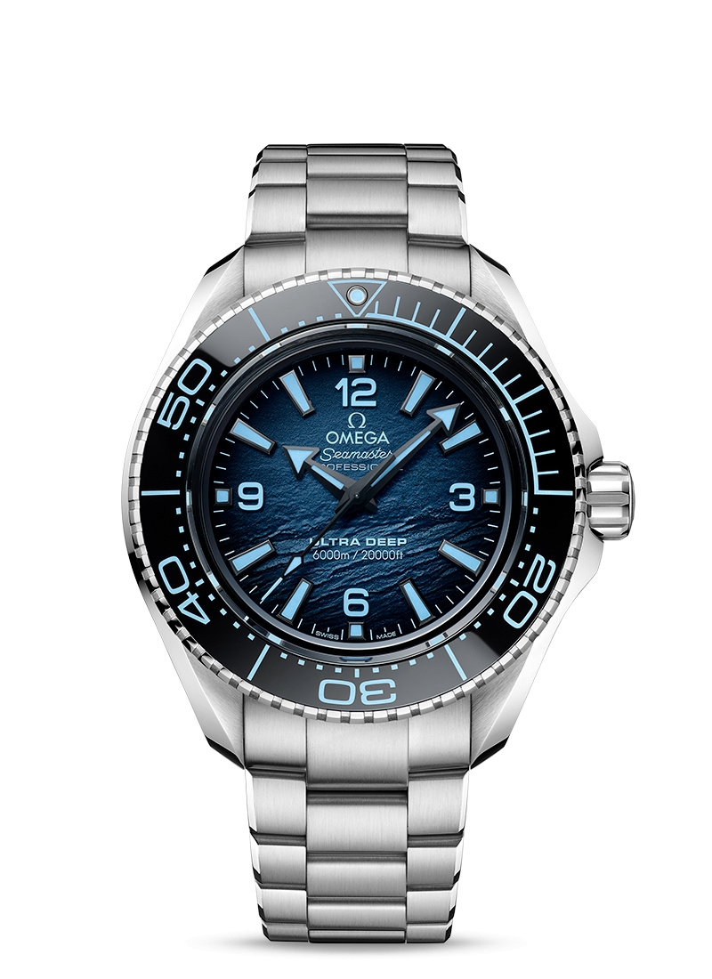 Omega 215.30.46.21.03.002 : Seamaster Planet Ocean Ultra Deep O-Megasteel / Summer Blue / Bracelet