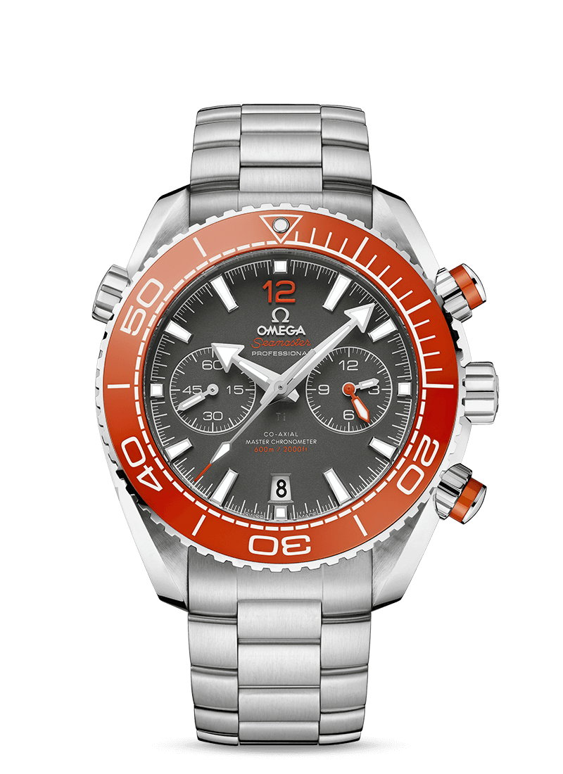 Omega 215.30.46.51.99.001 : Seamaster Planet Ocean 600M Co-Axial 45.5 Master Chronometer Chronograph Stainless Steel / Grey / Bracelet