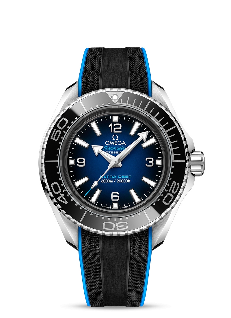 Omega 215.32.46.21.03.001 : Seamaster Planet Ocean Ultra Deep O-Megasteel / Blue / Rubber