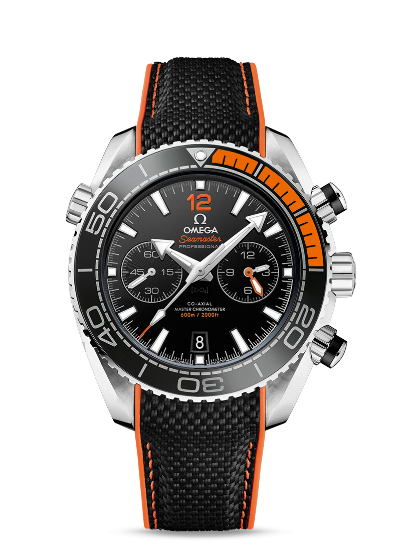 Omega 215.32.46.51.01.001 : Seamaster Planet Ocean 600M Co-Axial 45.5 Master Chronometer Chronograph Stainless Steel / Orange / Rubber