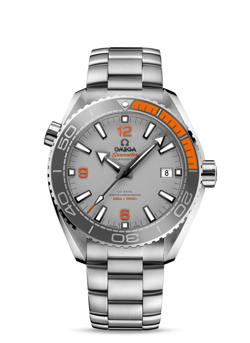 Omega 215.90.44.21.99.001 : Seamaster Planet Ocean 600M Co-Axial 43.5 Master Chronometer Titanium / Grey / Bracelet