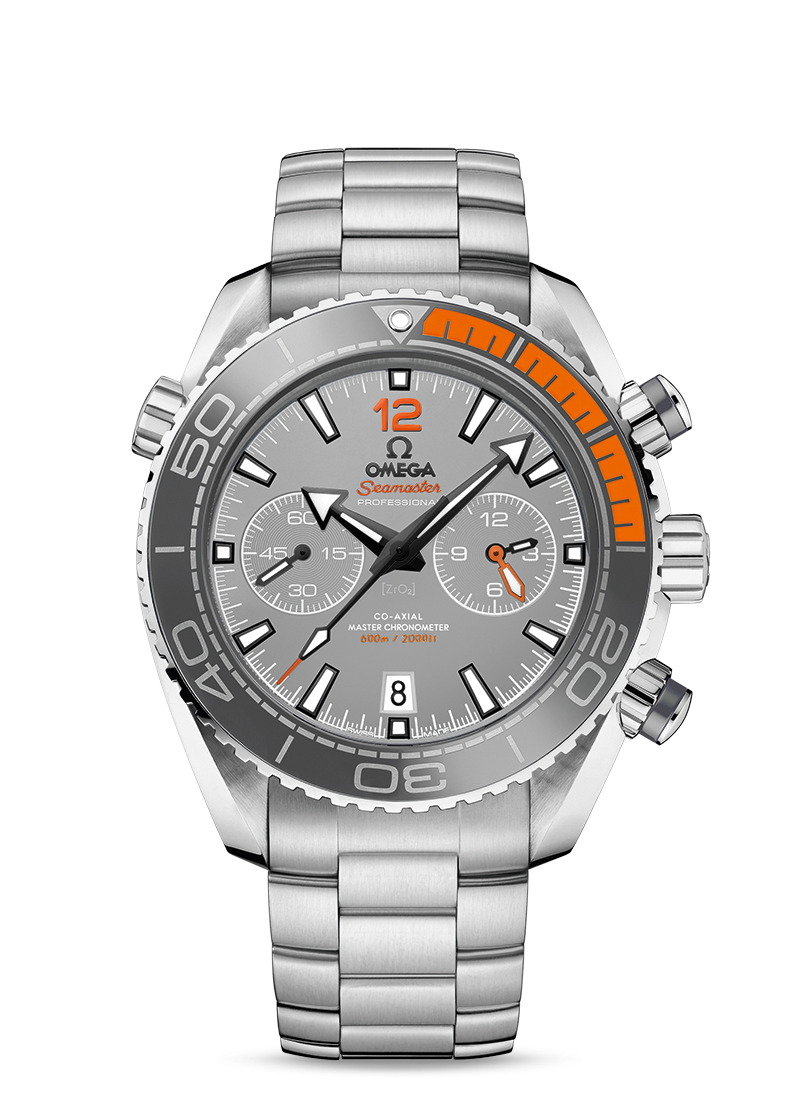 Omega 215.90.46.51.99.001 : Seamaster Planet Ocean 600M Co-Axial 45.5 Master Chronometer Chronograph Titanium / Grey / Bracelet