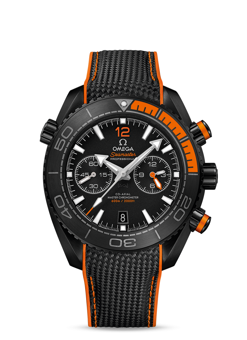 Omega 215.92.46.51.01.001 : Seamaster Planet Ocean 600M Co-Axial 45.5 Master Chronometer Chronograph Deep Black Orange