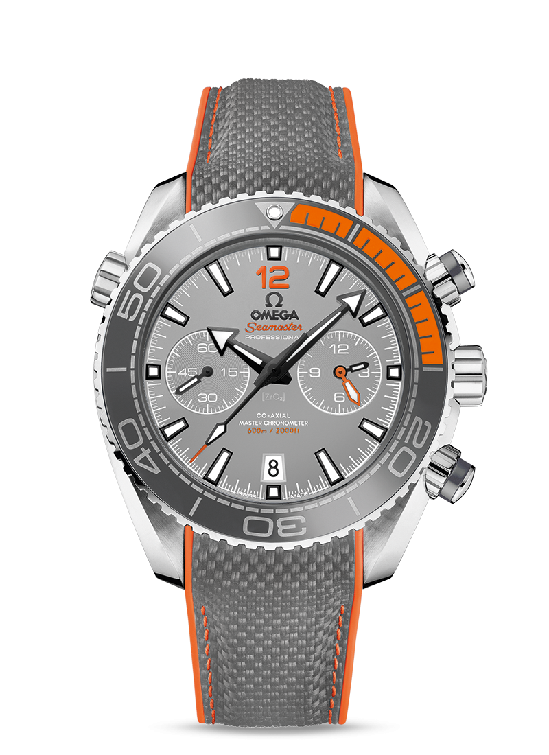 Omega 215.92.46.51.99.001 : Seamaster Planet Ocean 600M Co-Axial 45.5 Master Chronometer Chronograph Titanium / Grey / Strap