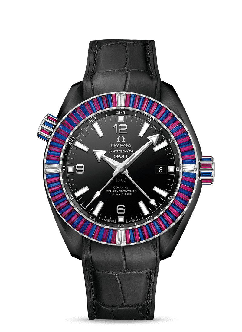 Omega 215.98.46.22.01.003 : Seamaster Planet Ocean 600M Co-Axial 45.5 Master Chronometer GMT Deep Black Sapphire
