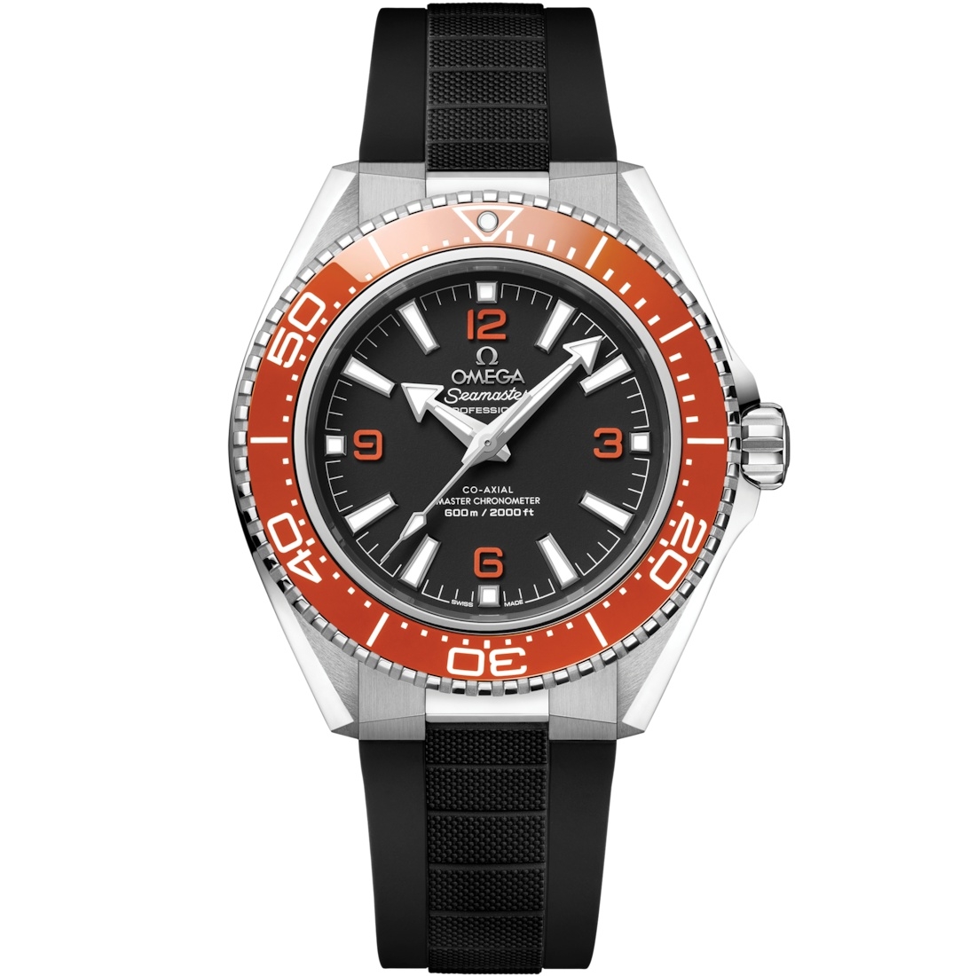Omega 217.32.42.21.01.003 : Seamaster Planet Ocean 600M Co-Axial 42 Stainless Steel - Orange / Black / Rubber