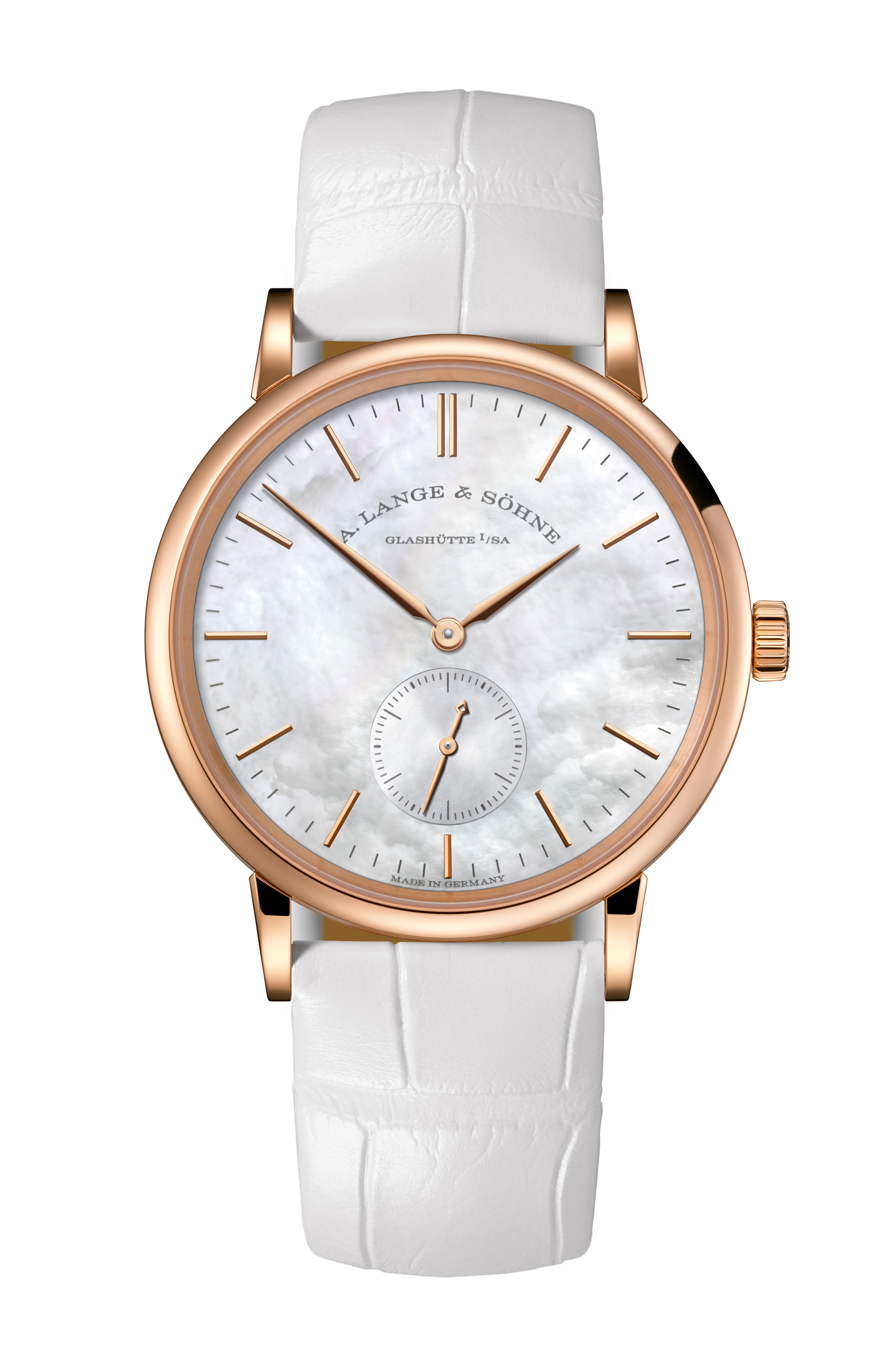 A. Lange & Söhne 219.043 : Saxonia 35 Pink Gold / MOP