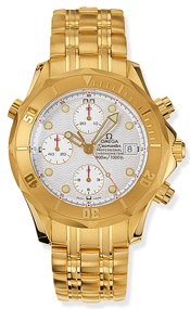 Omega 2196.20.00 : Seamaster Diver 300M Automatic 41.5 Chronograph Yellow Gold / Silver / Bracelet