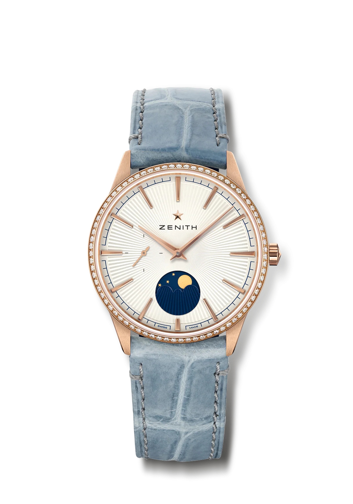 Zenith 22.3200.692/01.C832 : Elite Moon Phase 36 Rose Gold / Silver