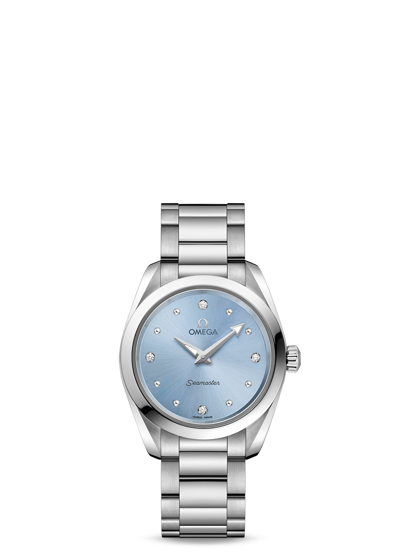 Omega 220.10.28.60.53.001 : Seamaster Aqua Terra 150M Quartz 28 Stainless Steel / Blue / Bracelet