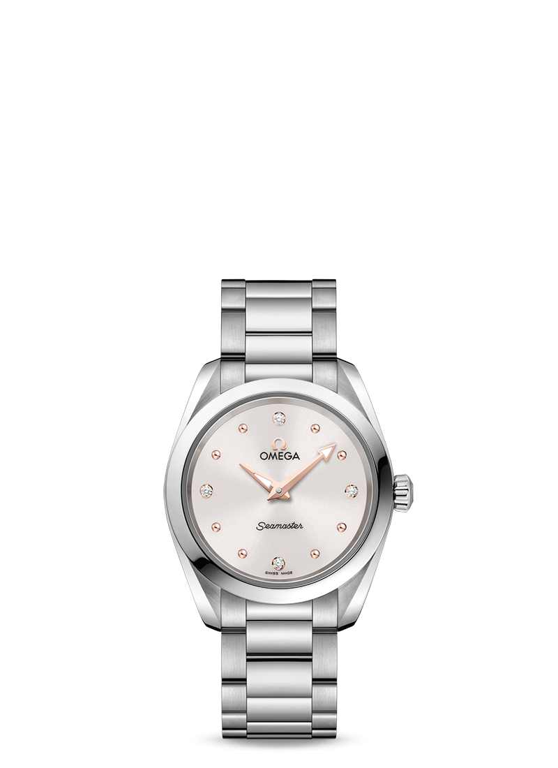 Omega 220.10.28.60.54.001 : Seamaster Aqua Terra 150M Quartz 28 Stainless Steel / White / Bracelet