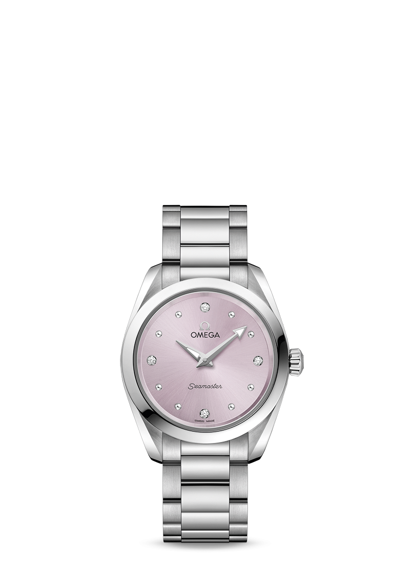 Omega 220.10.28.60.60.001 : Seamaster Aqua Terra 150M Quartz 28 Stainless Steel / Lilac / Bracelet