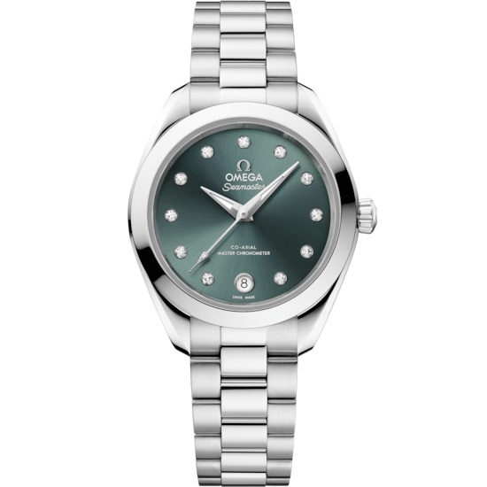 Omega 220.10.30.20.60.001 : Seamaster Aqua Terra 150M Master Co-Axial 30 Stainless Steel / Pine