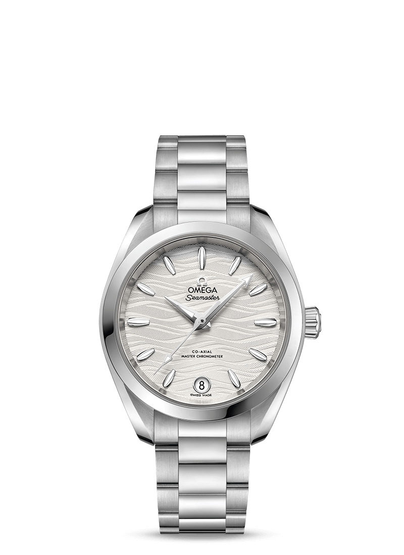 Omega 220.10.34.20.02.002 : Seamaster Aqua Terra 150M Master Chronometer 34 Stainless Steel / Silver-Waves / Bracelet