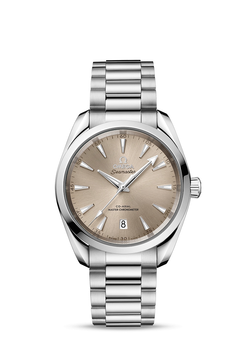 Omega 220.10.38.20.09.001 : Seamaster Aqua Terra 150M Master Chronometer 38 Stainless Steel / Sandstone / Bracelet