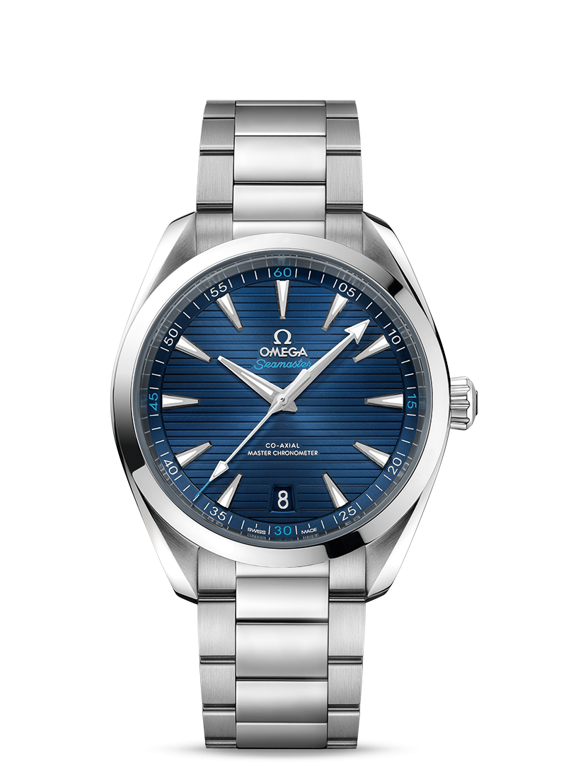 Omega 220.10.41.21.03.001 : Seamaster Aqua Terra 150M Master Chronometer 41 Stainless Steel / Blue / Bracelet