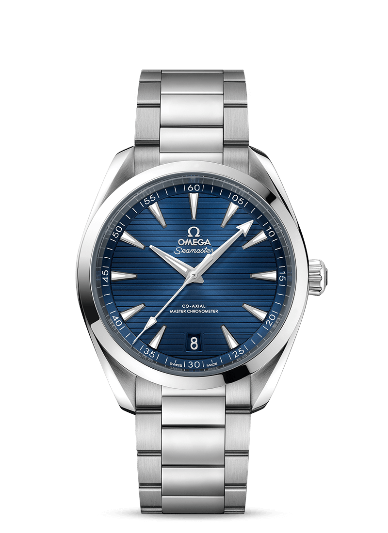 Omega 220.10.41.21.03.004 : Seamaster Aqua Terra 150M Master Chronometer 41 Stainless Steel / Blue / Bracelet