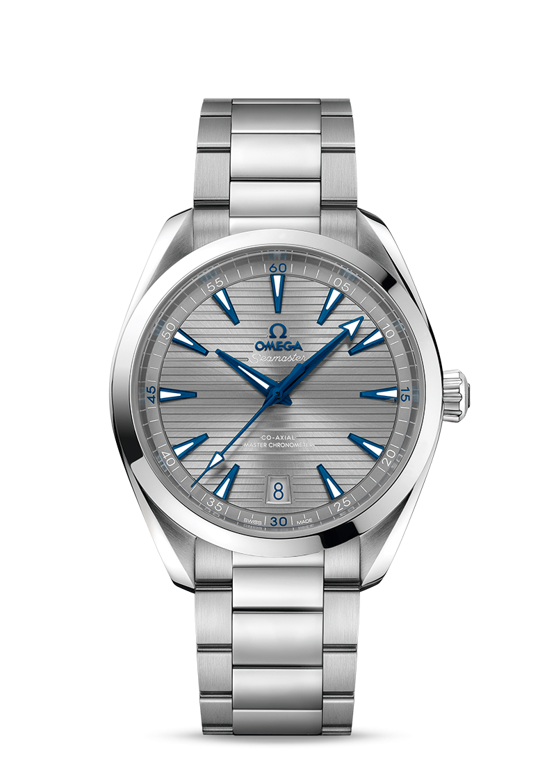 Omega 220.10.41.21.06.001 : Seamaster Aqua Terra 150M Master Chronometer 41 Stainless Steel / Grey / Bracelet