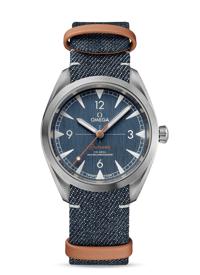 Omega 220.12.40.20.03.001 : Railmaster Omega Co-Axial Master Chronometer 40 Stainless Steel / Blue / NATO