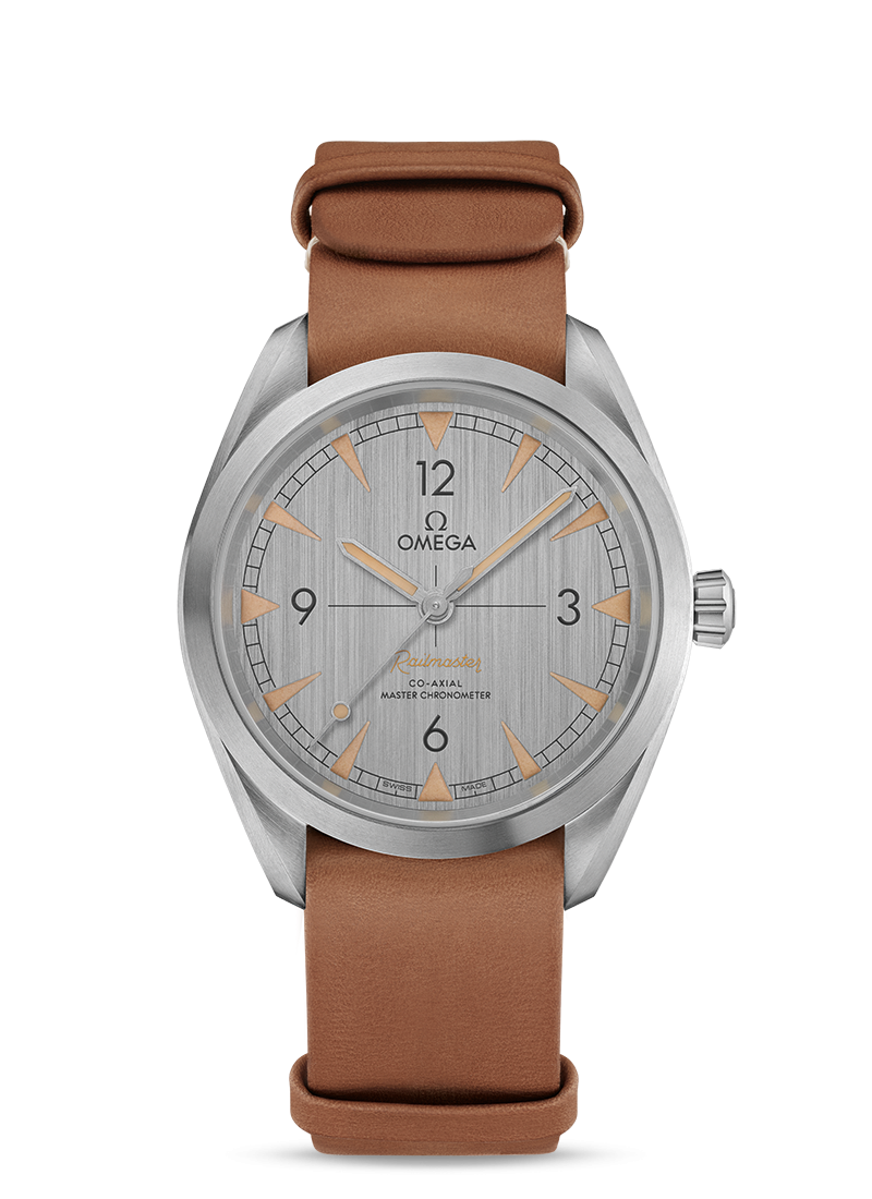 Omega 220.12.40.20.06.001 : Railmaster Omega Co-Axial Master Chronometer 40 Stainless Steel / Silver / Strap
