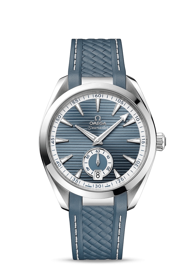 Omega 220.12.41.21.03.005 : Seamaster Aqua Terra 150M Master Chronometer Small Seconds 41 Stainless Steel / Blue / Rubber